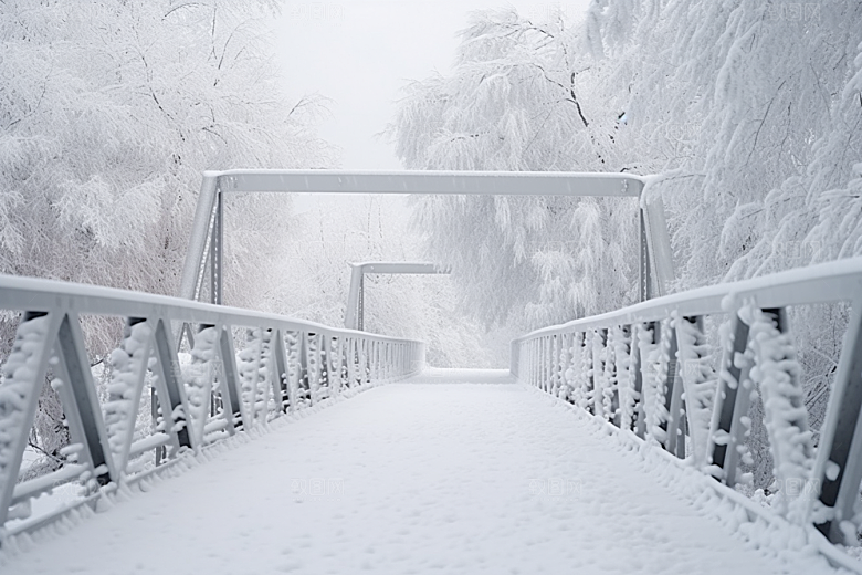大雪风光高清室外摄影图