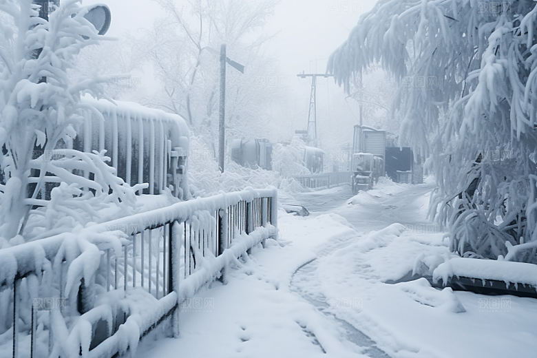 大雪风光景色环境摄影图