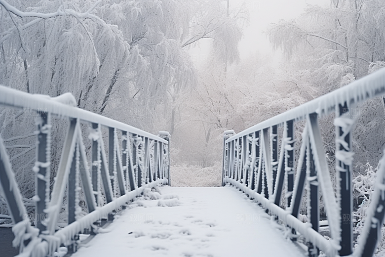 大雪风光冬季自然摄影图