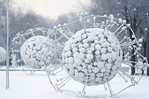 大雪风光高清景色摄影图