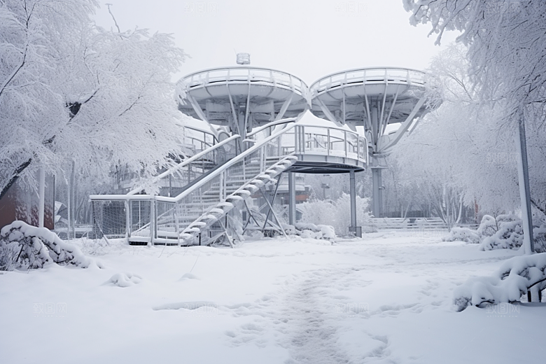 大雪风光自然唯美摄影图