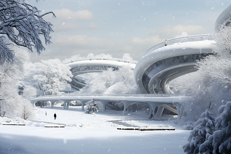 大雪风光户外高清摄影图