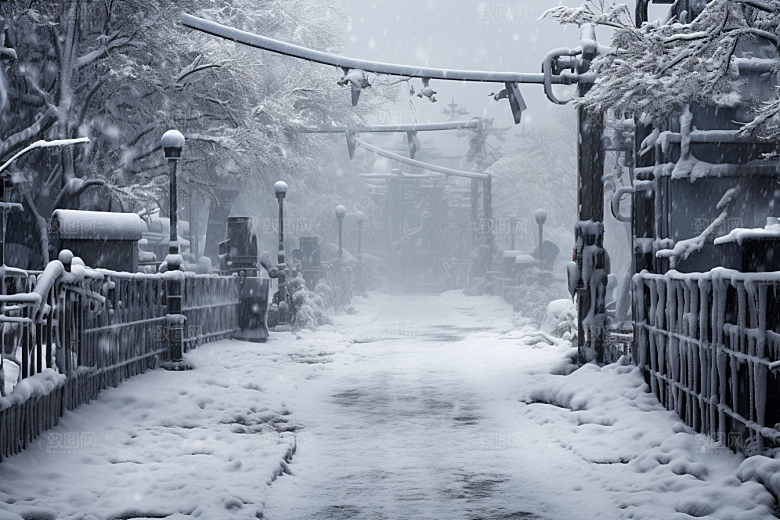 大雪风光环境景色摄影图