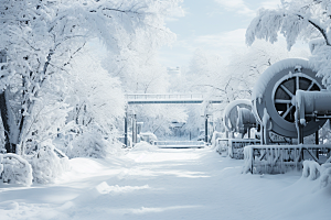 大雪风光景色高清摄影图