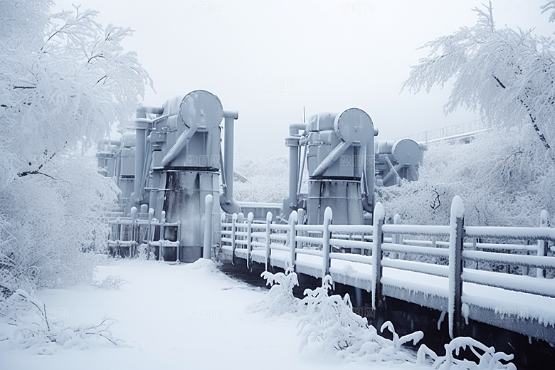 大雪风光景色冬天摄影图