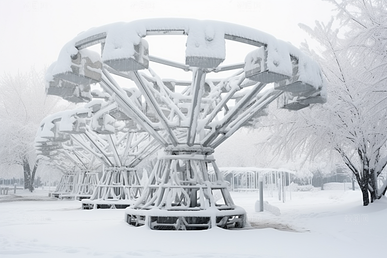 大雪风光室外自然摄影图