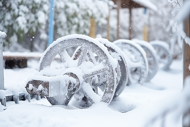 大雪风光冬天唯美摄影图