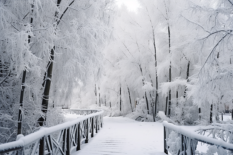 大雪风光景色高清摄影图