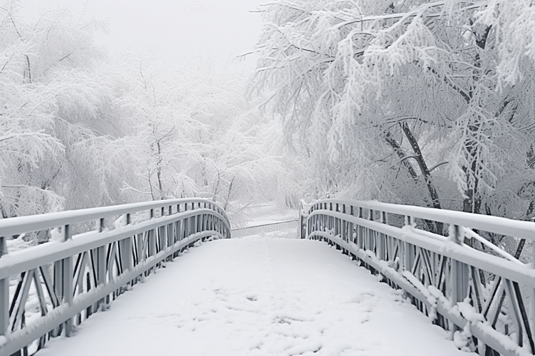 大雪风光室外唯美摄影图