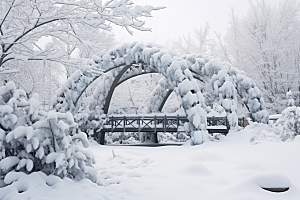 大雪风光户外冬季摄影图