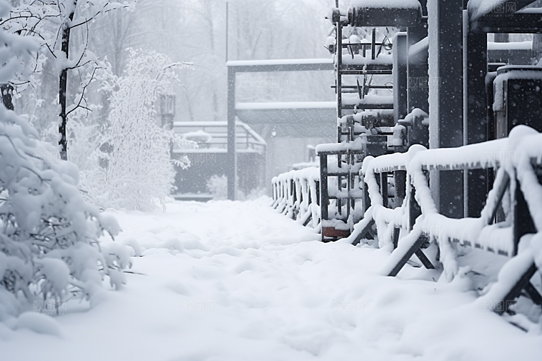 大雪风光唯美室外摄影图