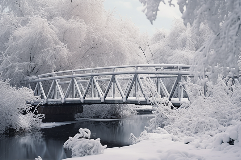 大雪风光环境冬天摄影图
