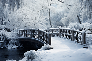 大雪风光高清景色摄影图