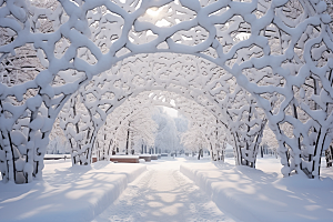 大雪风光户外高清摄影图