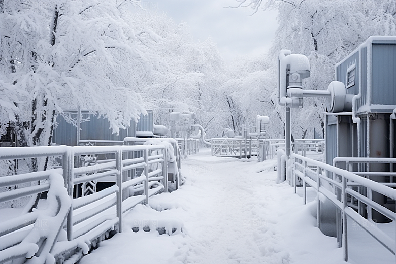大雪风光冬季冬天摄影图