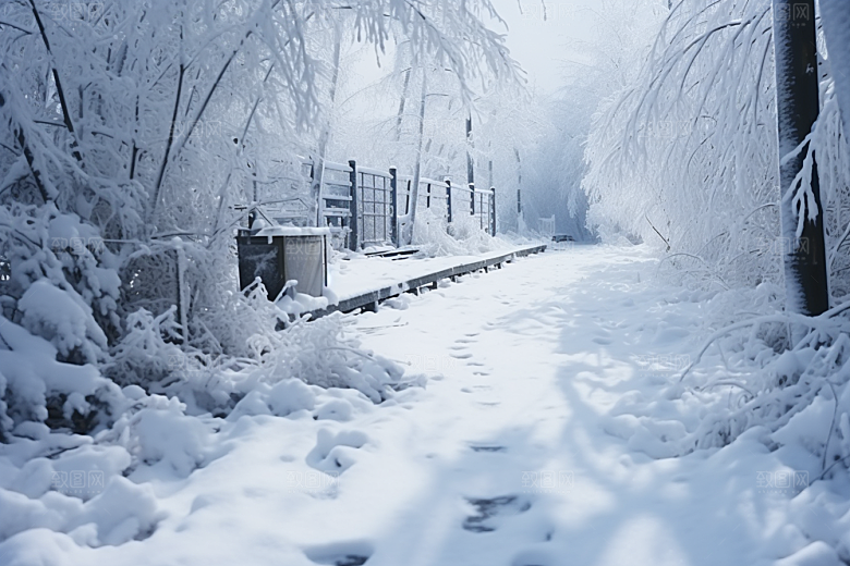大雪风光环境冬季摄影图