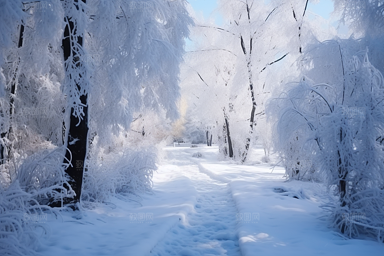 大雪风光唯美高清摄影图