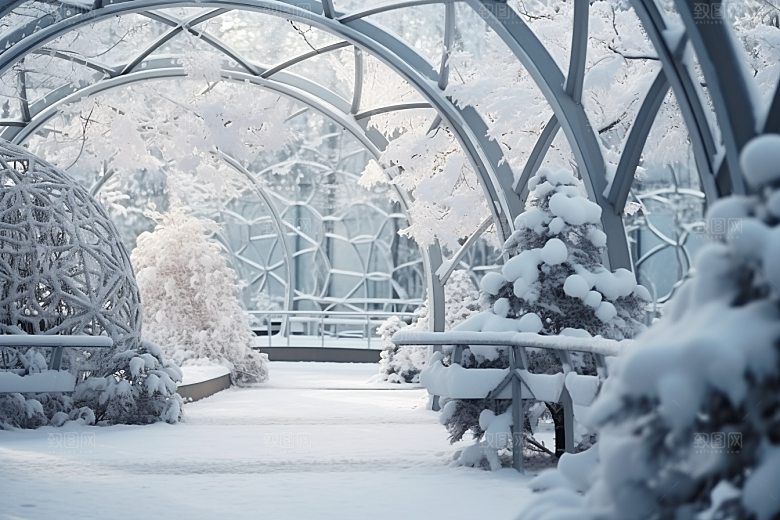 大雪风光高清唯美摄影图