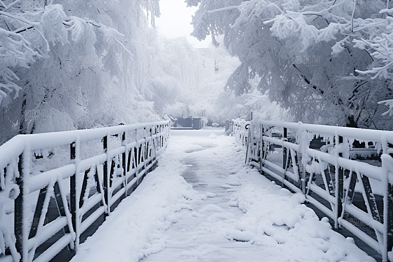 大雪风光环境室外摄影图