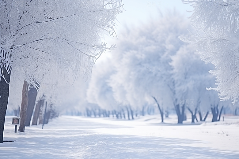 大雪风光高清冬季摄影图