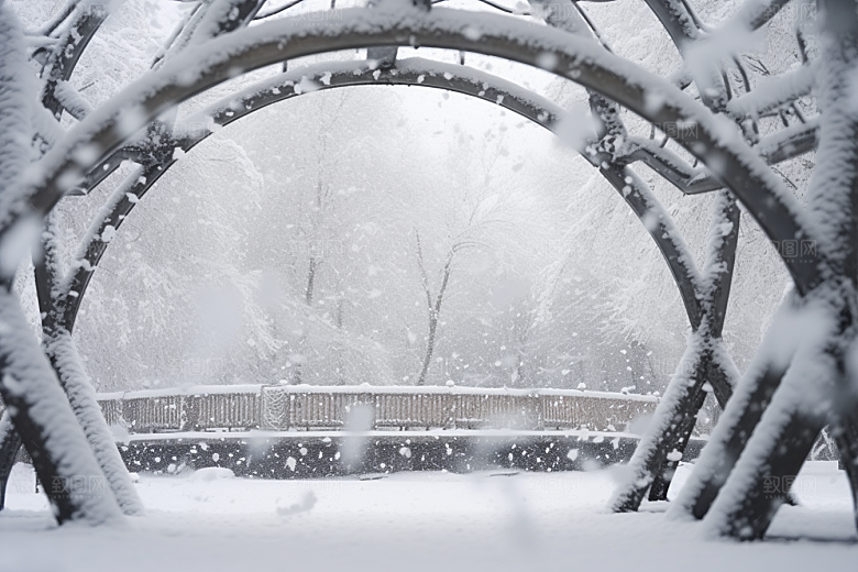 大雪风光高清冬季摄影图