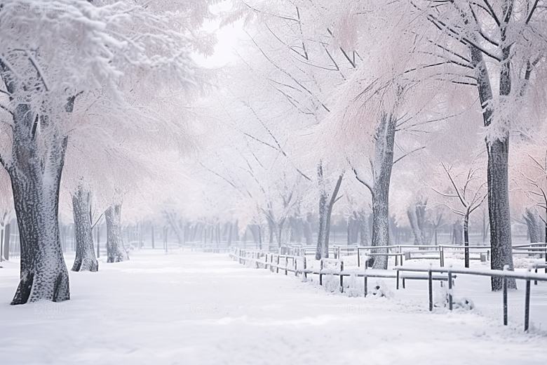 大雪风光景色高清摄影图
