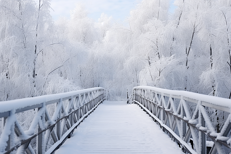 大雪风光环境唯美摄影图