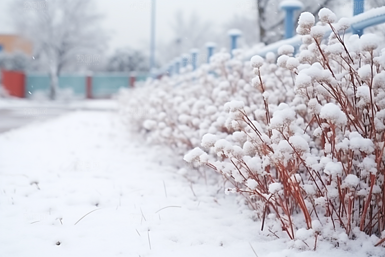 大雪风光唯美户外摄影图