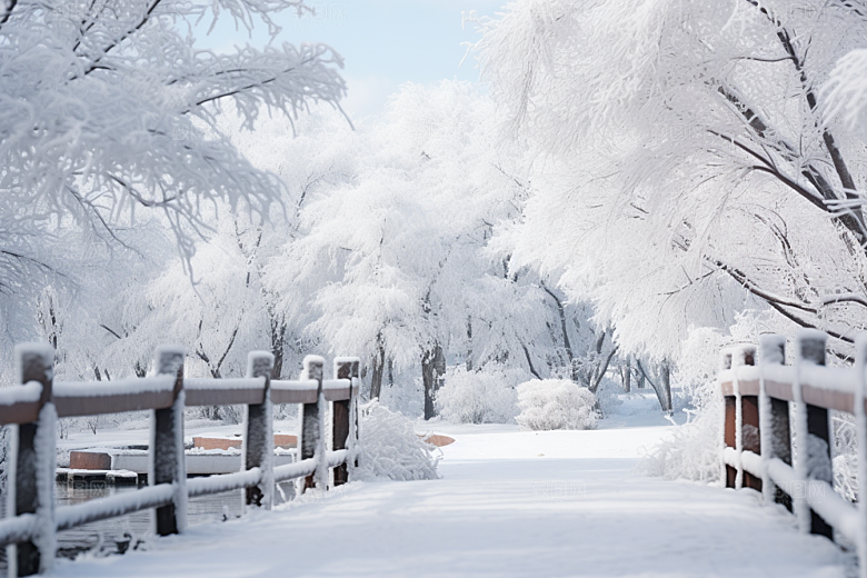 大雪风光环境室外摄影图