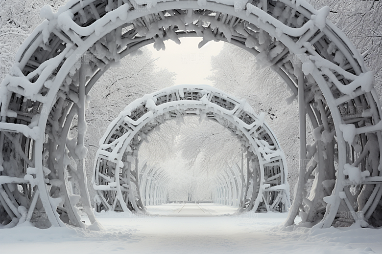 大雪风光室外自然摄影图