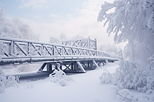 大雪风光唯美高清摄影图