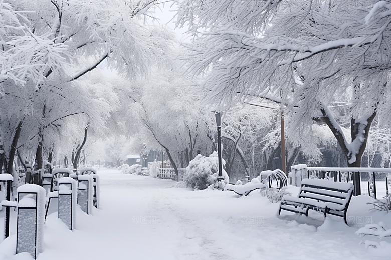 大雪风光环境景色摄影图