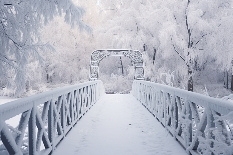 大雪风光室外自然摄影图