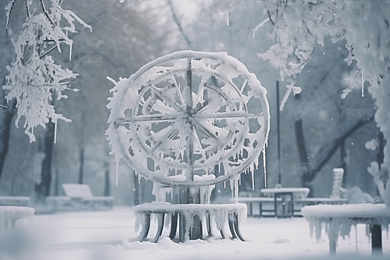 大雪风光室外高清摄影图