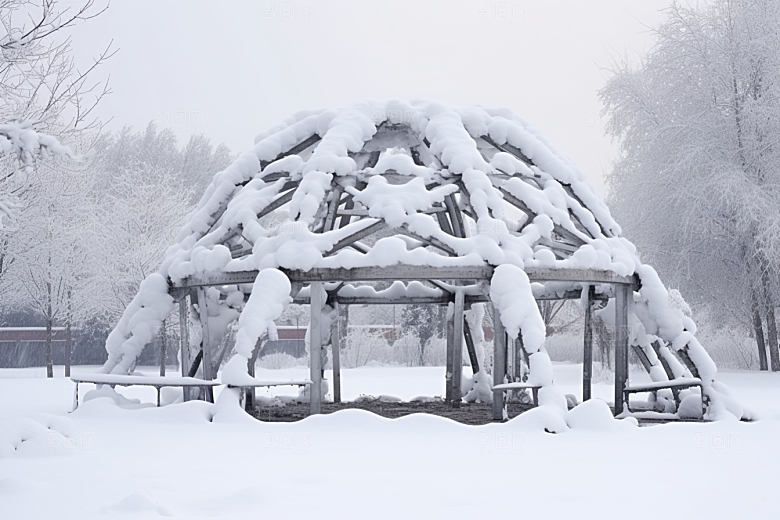 大雪风光户外唯美摄影图