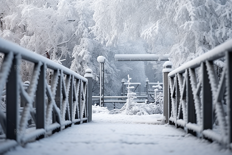 大雪风光室外唯美摄影图