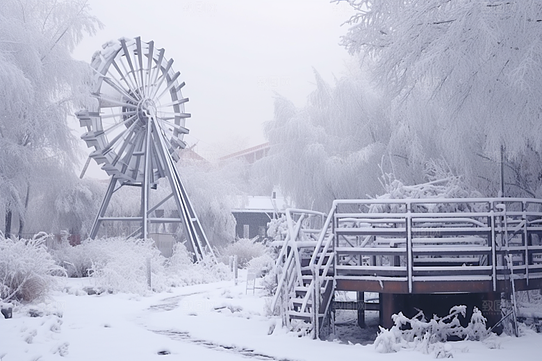 大雪风光景色高清摄影图