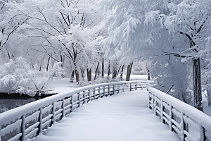 大雪风光高清自然摄影图