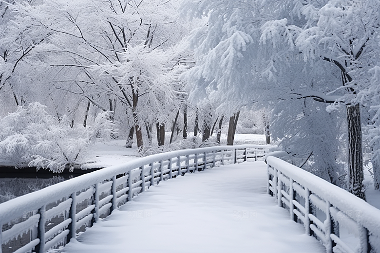 大雪风光高清自然摄影图