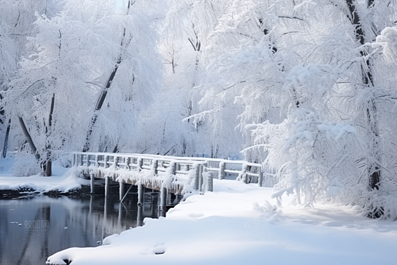 大雪风光冬天冬季摄影图