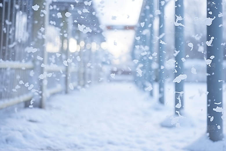 大雪风光冬天室外摄影图
