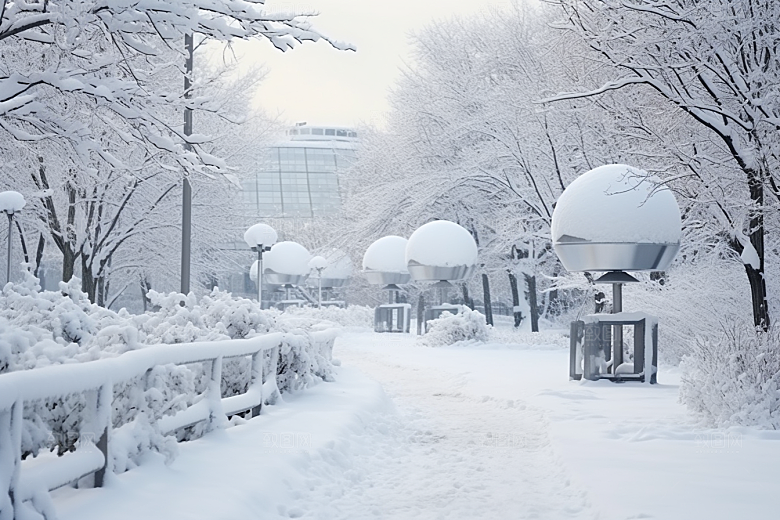 大雪风光景色高清摄影图