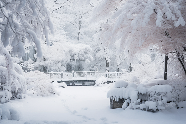 大雪风光唯美高清摄影图