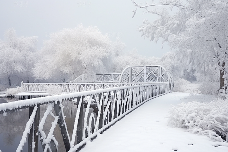 大雪风光高清唯美摄影图