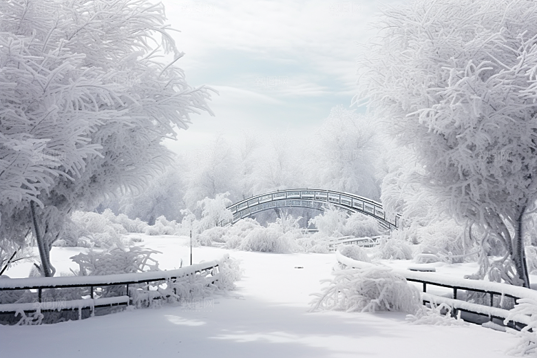 大雪风光景色高清摄影图