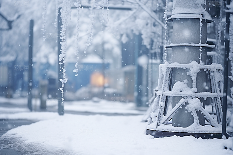 大雪风光景色环境摄影图