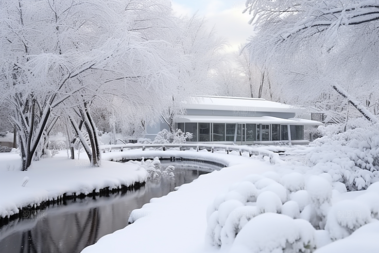 大雪风光高清景色摄影图