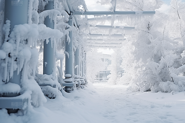 大雪风光高清自然摄影图