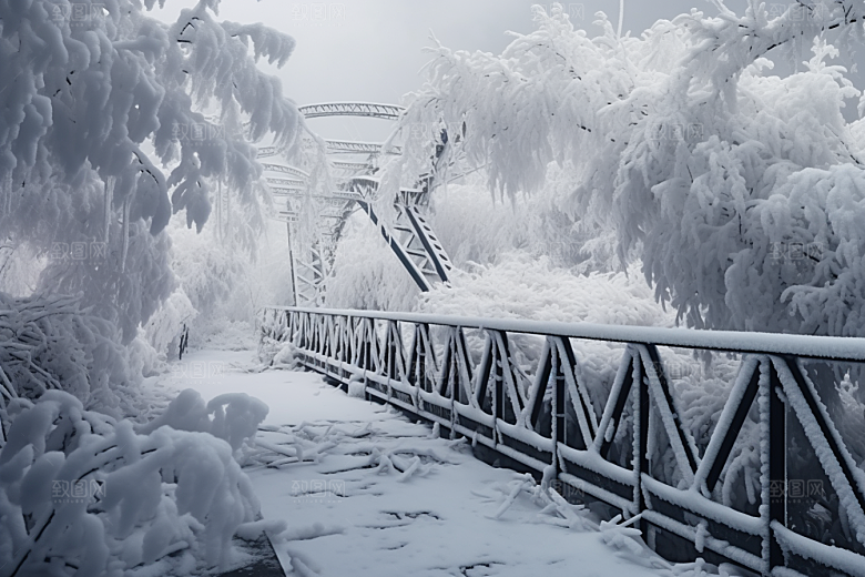 大雪风光高清景色摄影图