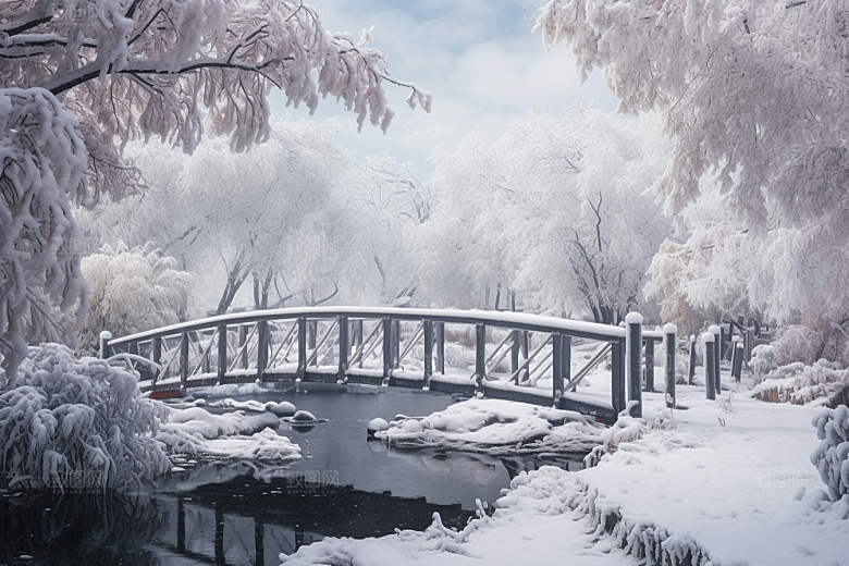 大雪风光高清户外摄影图